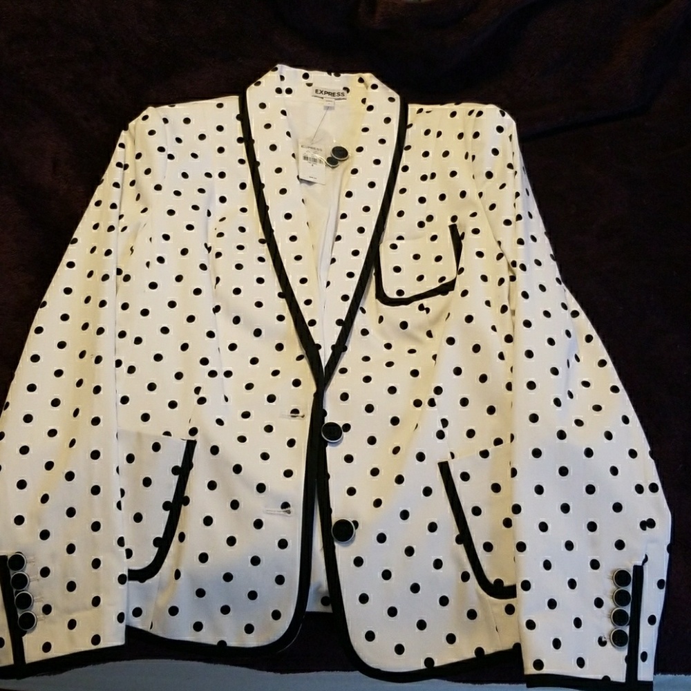 Polka Dot Blazer
